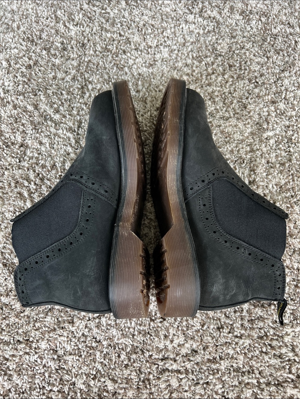 Dr. Martens Kids Mono Milled Nubuck Chelsea Boots Size 4 - Picture 5 of 8